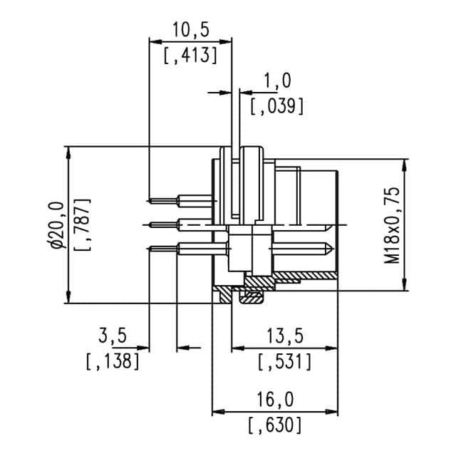 T 3477 400 Amphenol Tuchel Industrial  Assemblages de connecteurs circulaires